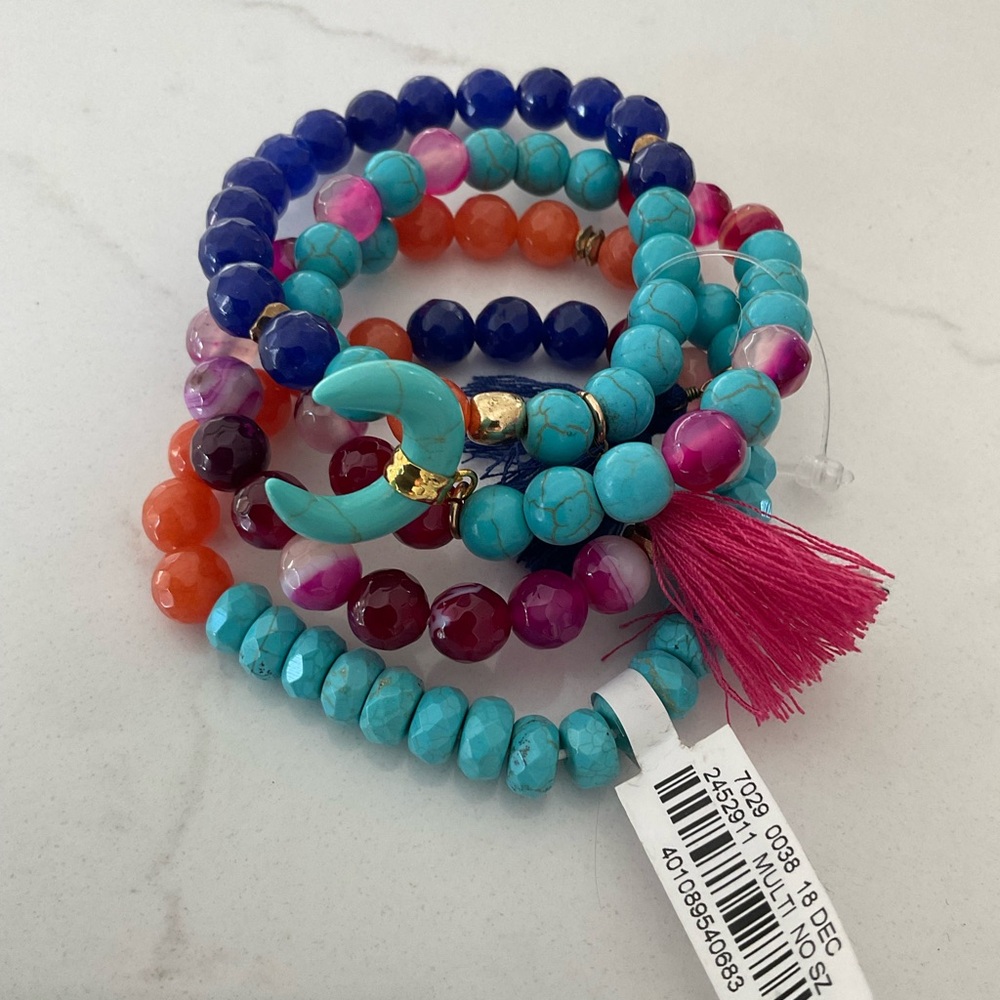 Colorful Beaded Bracelet Set